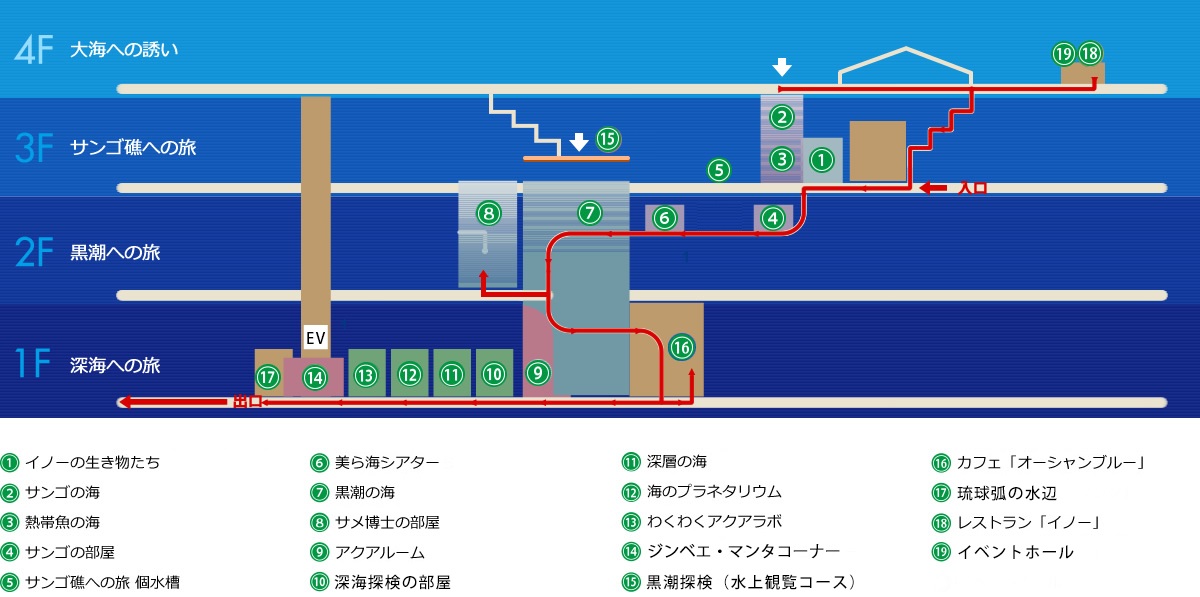 美ら海水族館全体地図