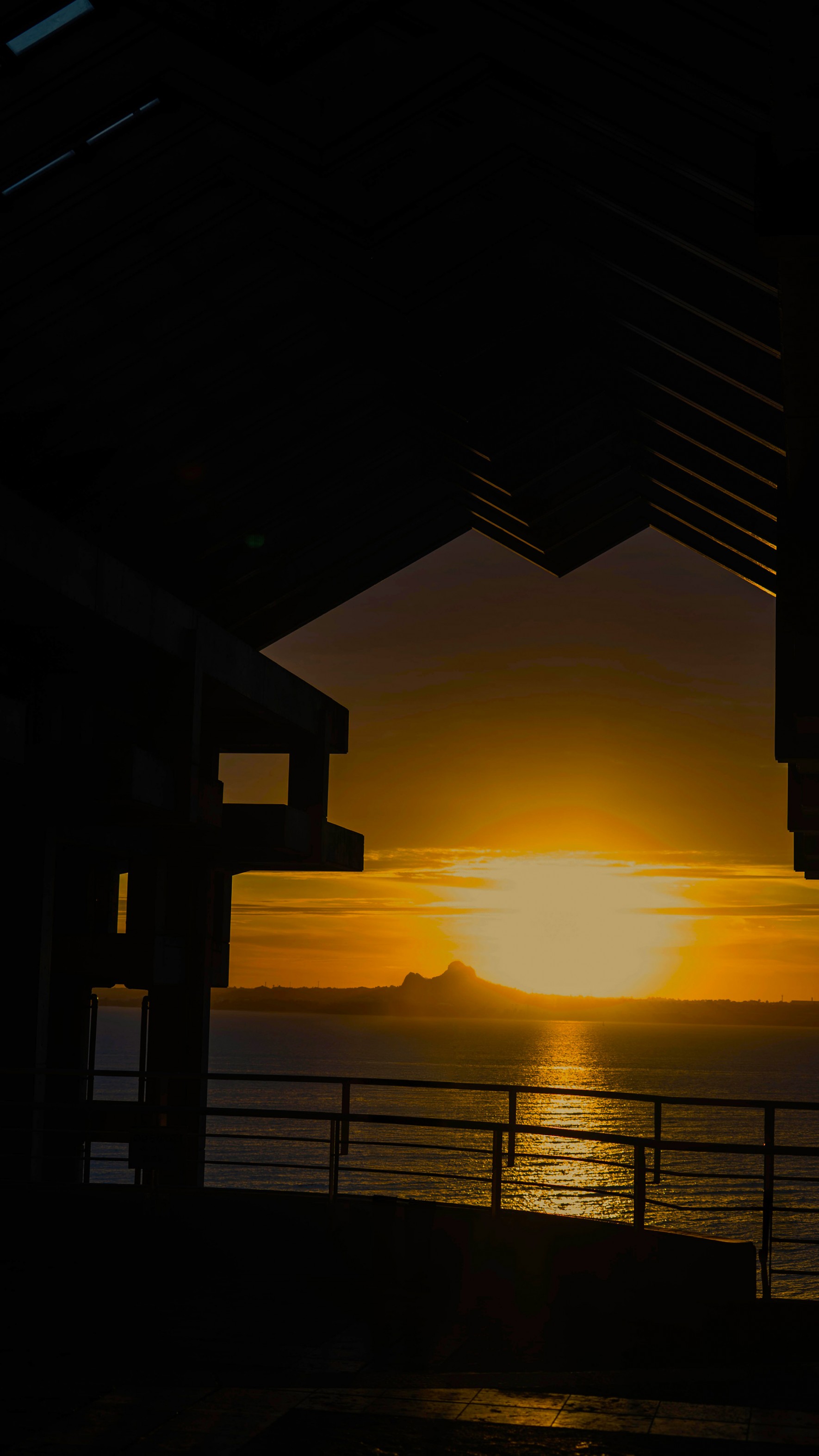 スマホ 夕陽1
